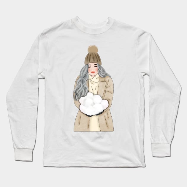 Winter time Long Sleeve T-Shirt by piscoletters